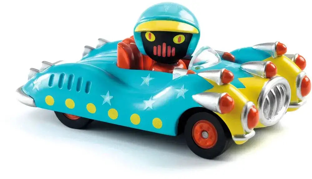 Blue Gun Crazy Motors Toy Car Metal Car