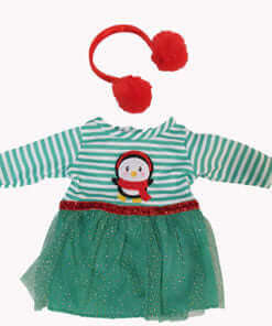 Christmas Penguin 2 Piece Outfit for 18 Inch Dolls