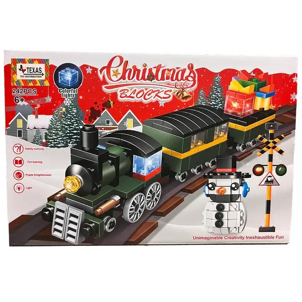 Christmas Train Large Sluban Building Brick Kit (242 Pcs)