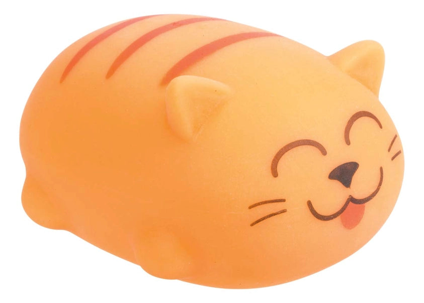 Chubby Kitties Squishy Toy, Assorted Orange