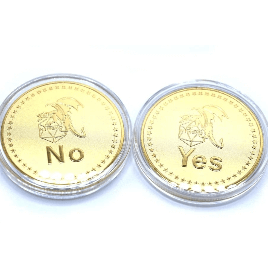 Coin D2 - Gold For Tabletop Gaming