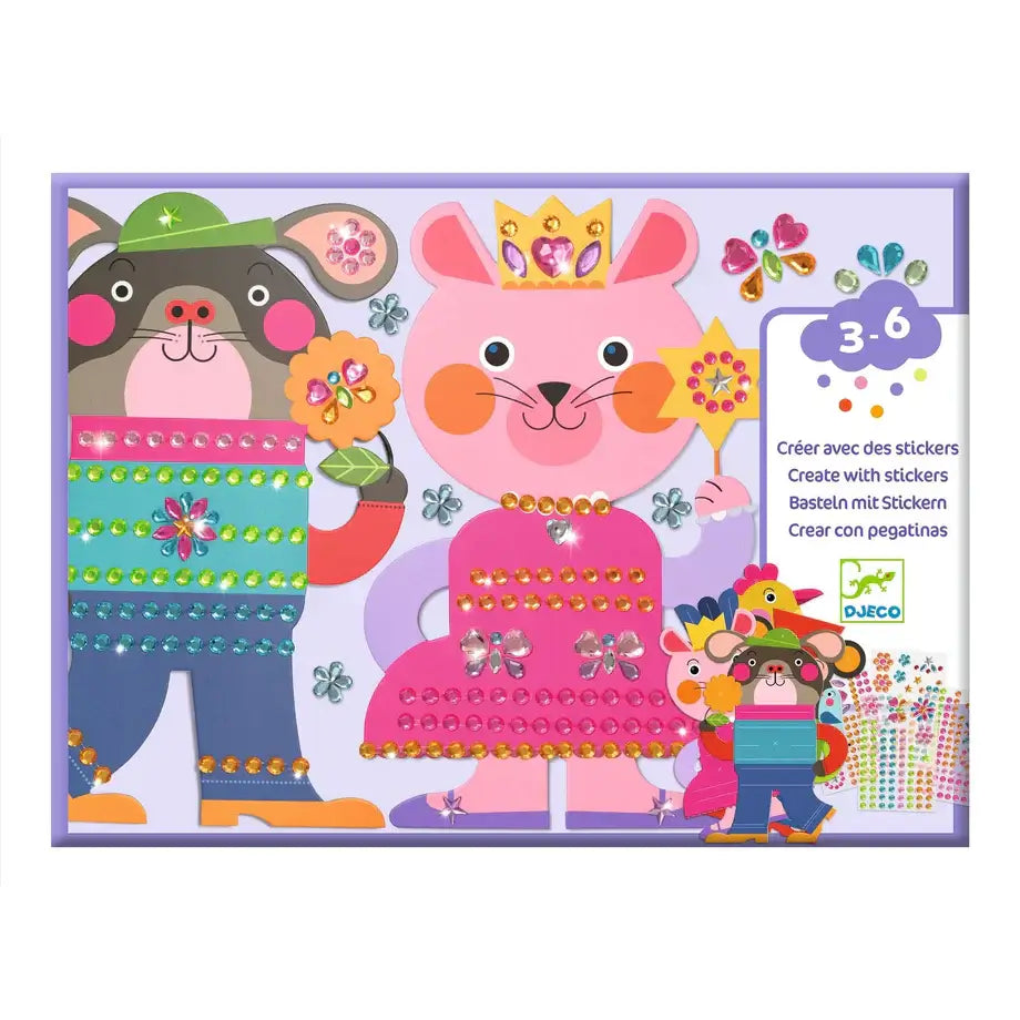 Collage Craft Kit for Ages 3 to 6, Sparkles Sticker