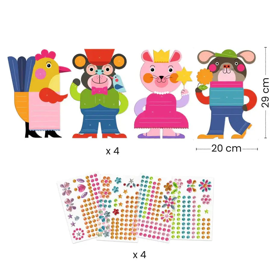 Collage Craft Kit for Ages 3 to 6, Sparkles Sticker