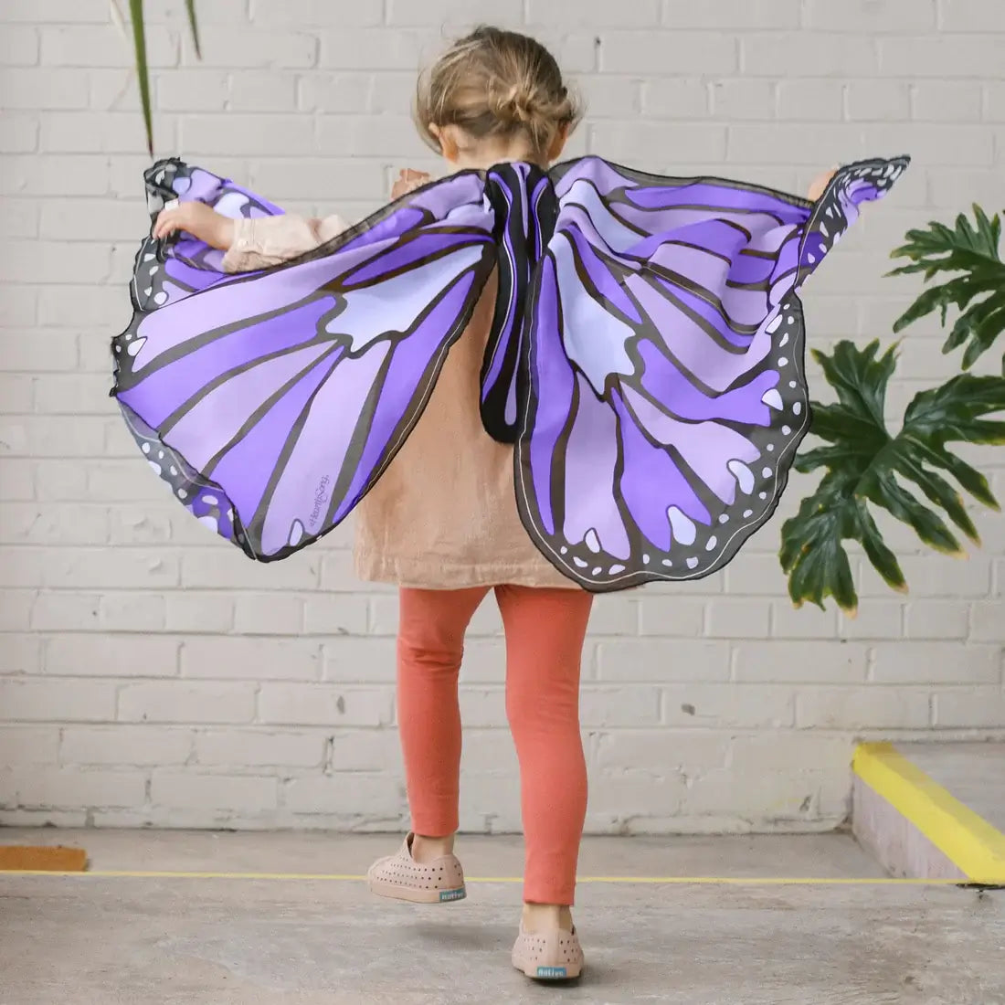 Colorful Butterfly Wings Costume for Kids Purple