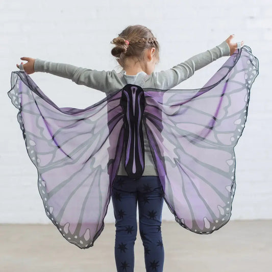 Colorful Butterfly Wings Costume for Kids Purple