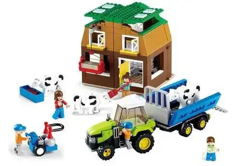 Cow Farm Ranch Sluban Building Brick Kit (512 Pcs)