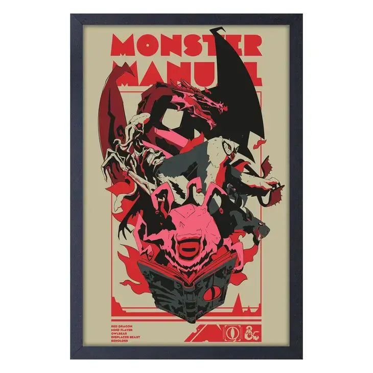 D&D - Monster Manual Framed Print