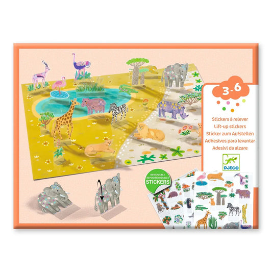 Lift Up Stickers: Animals