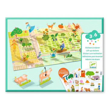 Lift Up Stickers: Farm