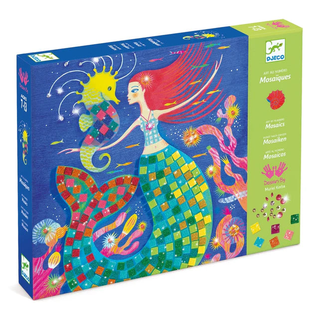 Mermaid's Song Sticker and Jewel Mosaic Craft Kit