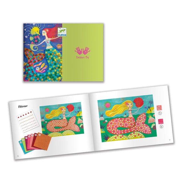 Mermaid's Song Sticker and Jewel Mosaic Craft Kit