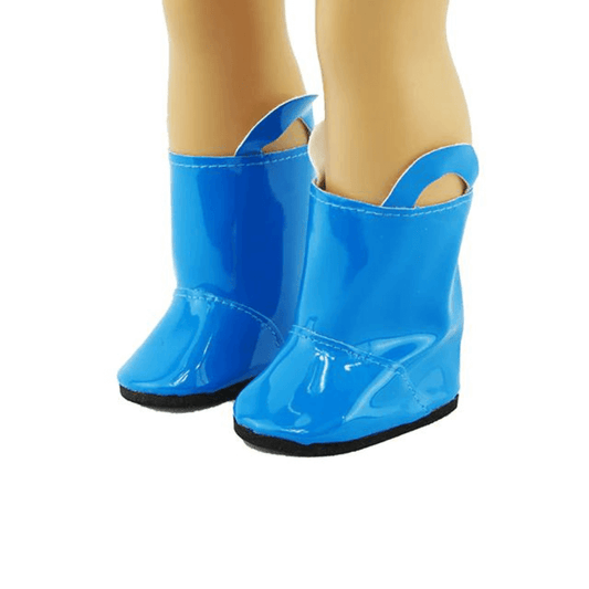 Electric Blue Rainboots for 18" Dolls