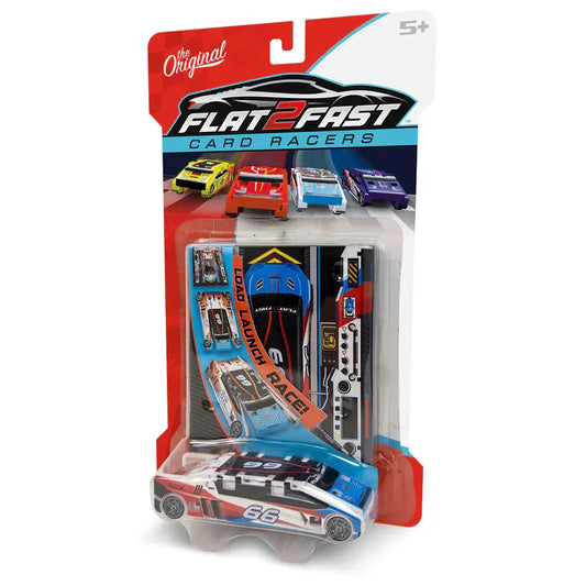 Flat2Fast Card Racer in packaging Flat 2 Fast Car