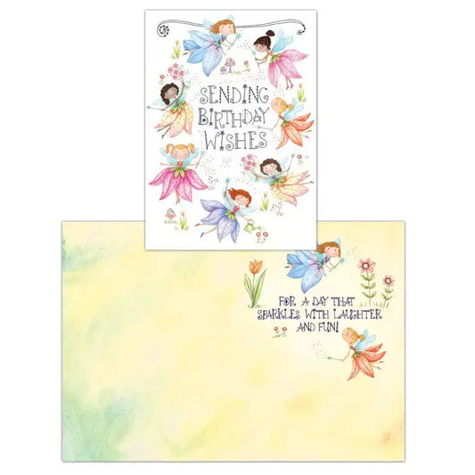 Floral Fairies Birthday Card