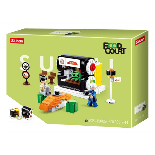 Food Court Sushi House Sluban Building Brick Kit (317 Pcs)