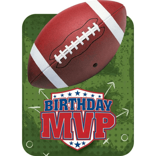 Football Foil Birthday Card