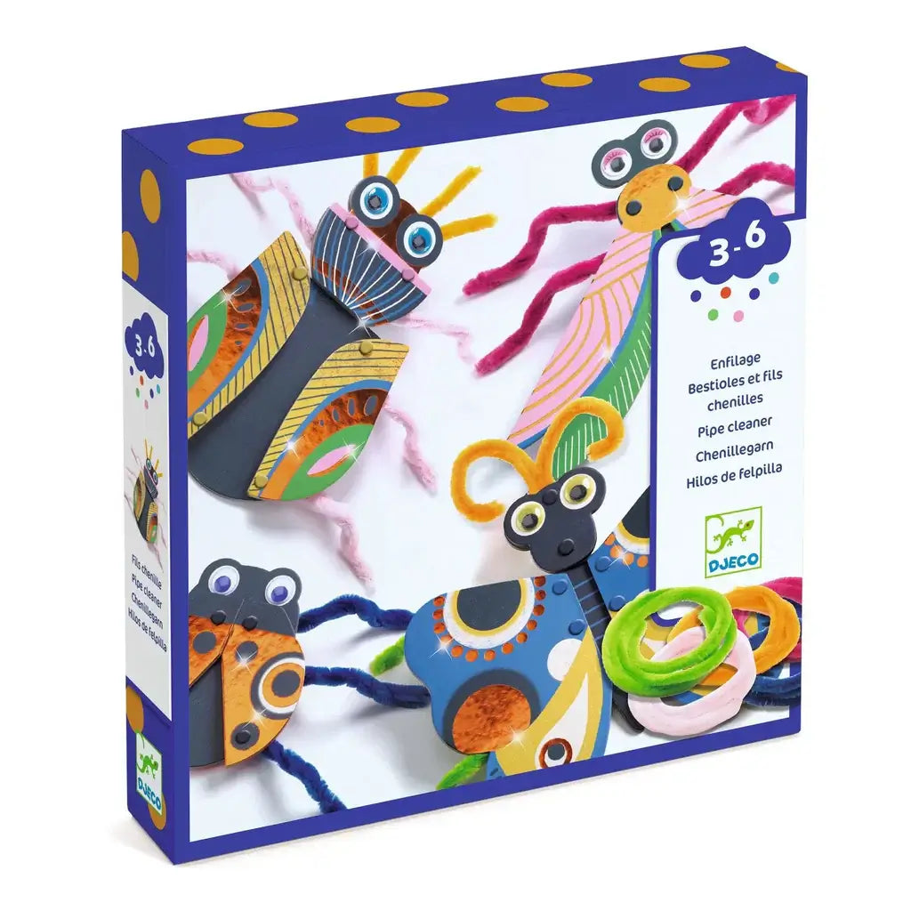 Fuzzy Bugs 3D Collage Arts & Crafts Kit for ages 3 to 6