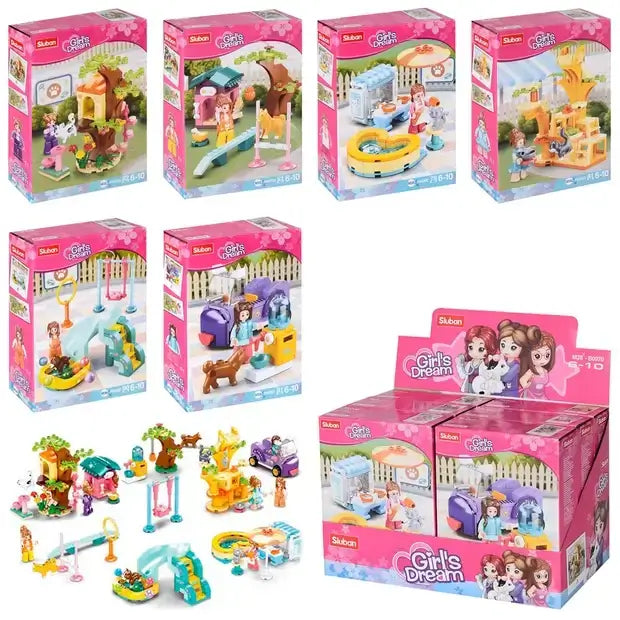 Girl's Dream Pet Playground Building Set