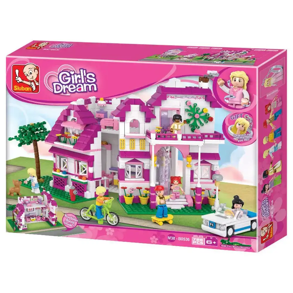 Girl's Dream Seaside Villa Sluban Building Brick Kit (726 pcs)