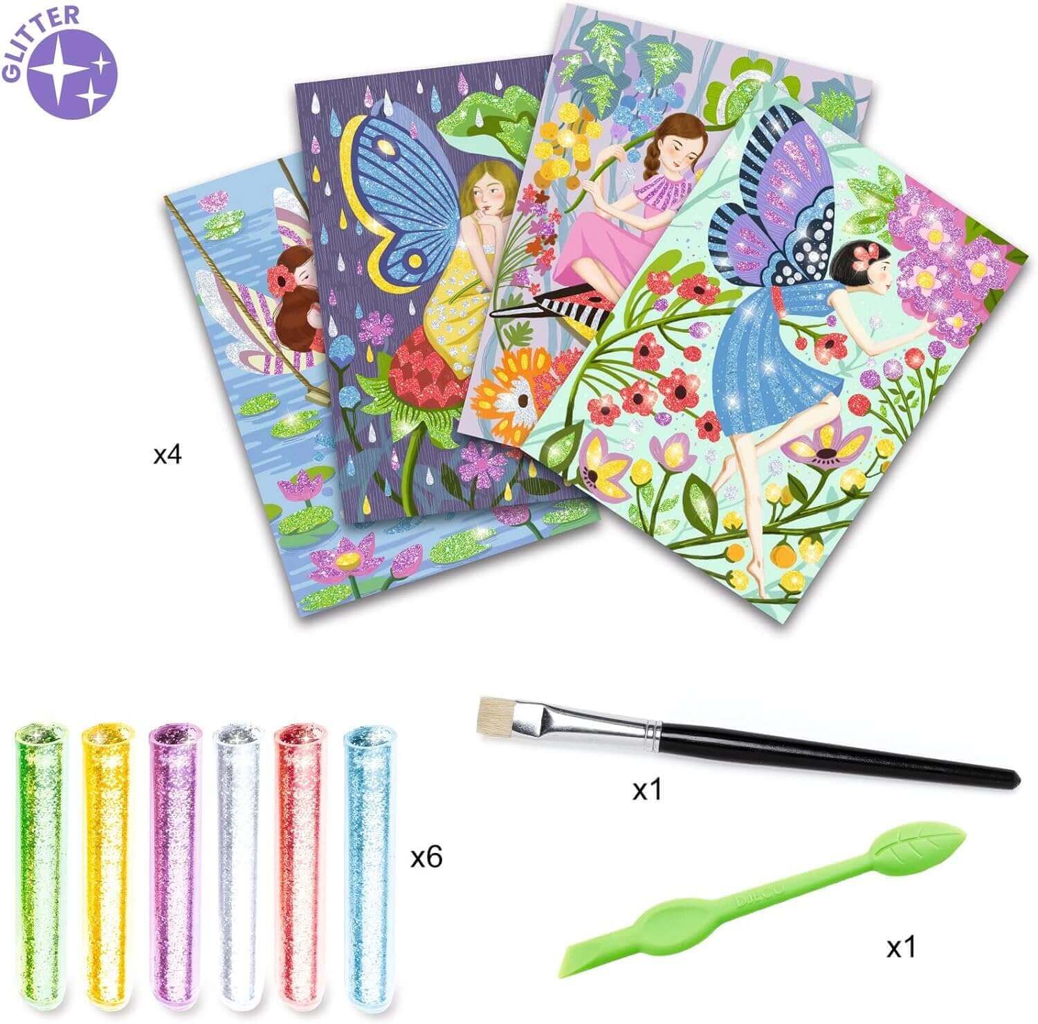 Glitter Boards The Gentle Life of Fairies Art Kit for ages 6 to 10
