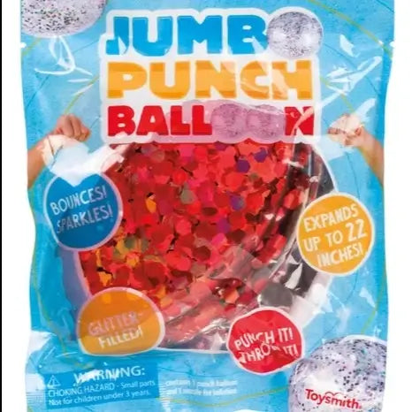 Glittery Jumbo 22" Punch Balloon Assorted