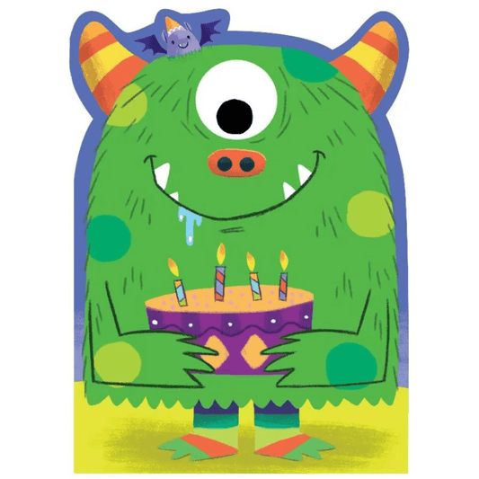 Googly-Eye Monster Flocked Card
