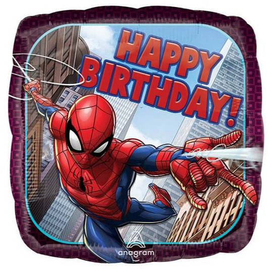 17" HBD Spider-Man Balloon