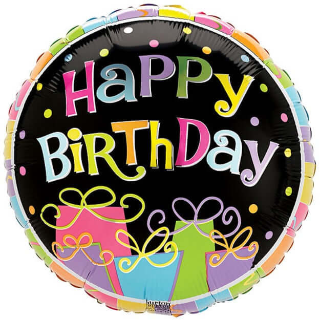 17" Happy Birthday Bonanza Balloon