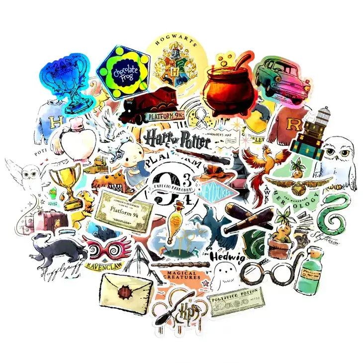 Harry Potter Watercolor Set of 50 Stickers