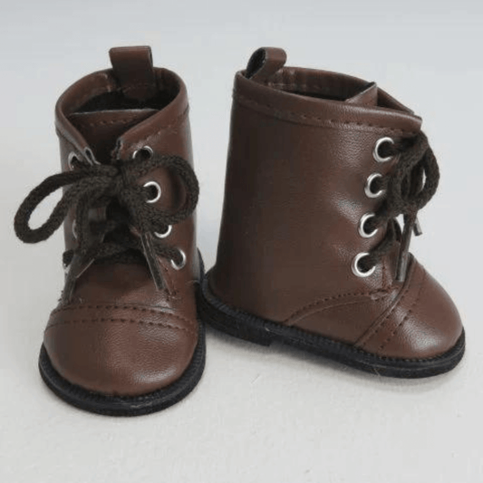 High Top Brown Boots for 18" Doll