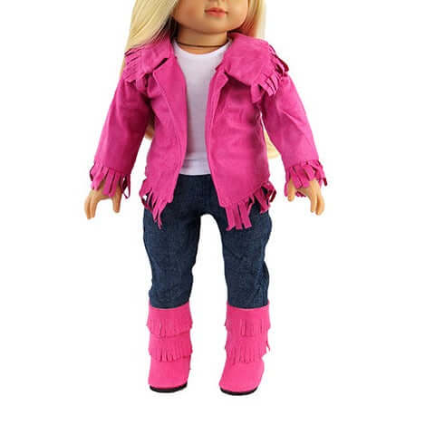 Hot Pink Western Outfit for 18" Dolls