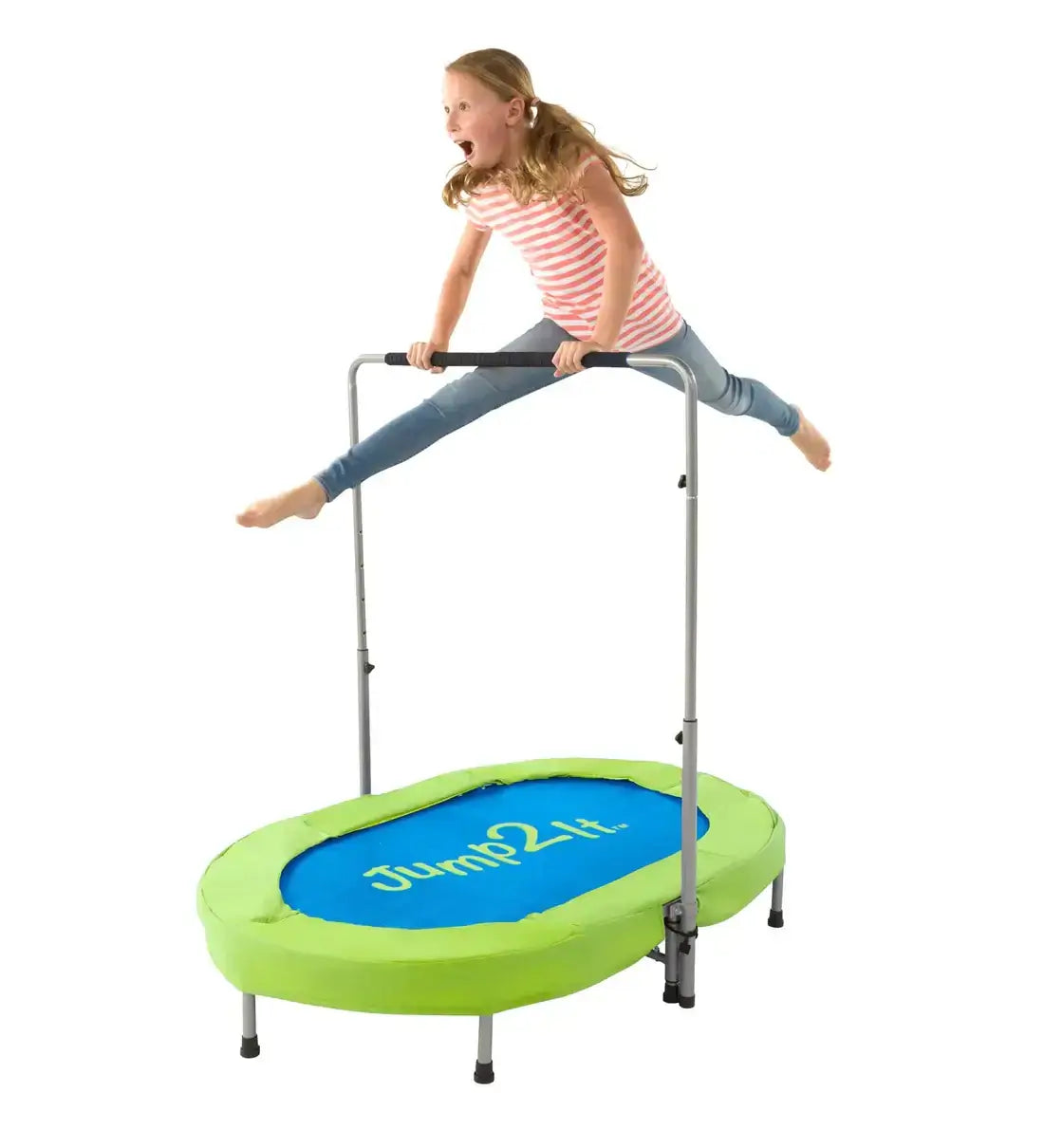 Jump2It Indoor Trampoline with Adjustable Handle