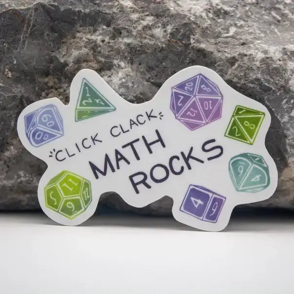 Math Rocks | Dungeons and Dragons Sticker