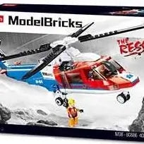 Medivac Helicopter Sluban Building Brick Kit (402 Pcs)