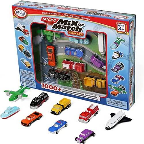Micro Mix or Match Vehicles Deluxe Playset