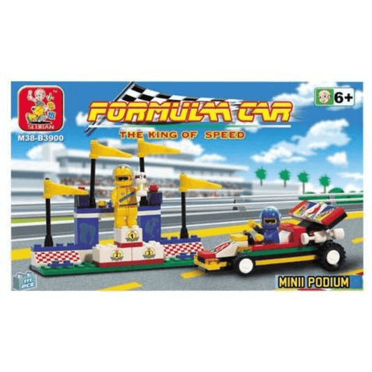 Mini Podium Racing Building Brick Kit (111 Pcs)