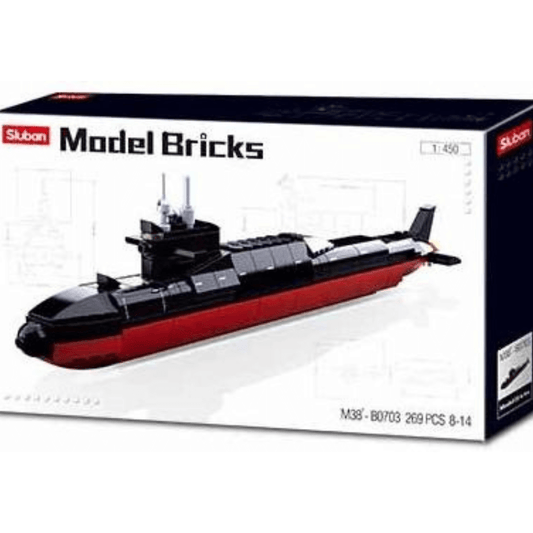 Model Bricks Strategic Submarine Sluban Building Bricks