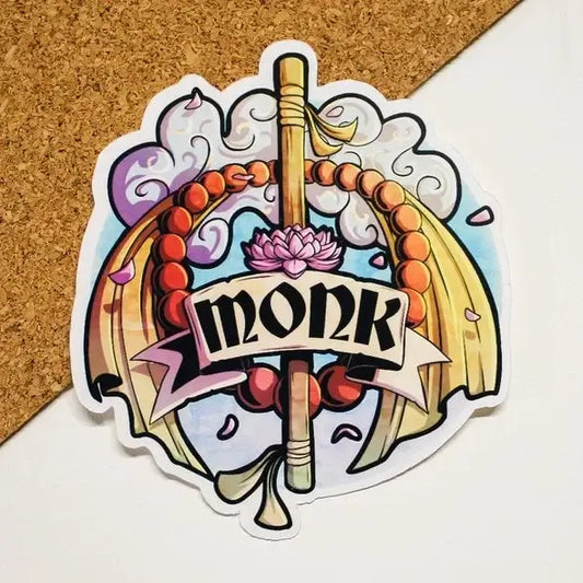 Monk Class RPG Sticker
