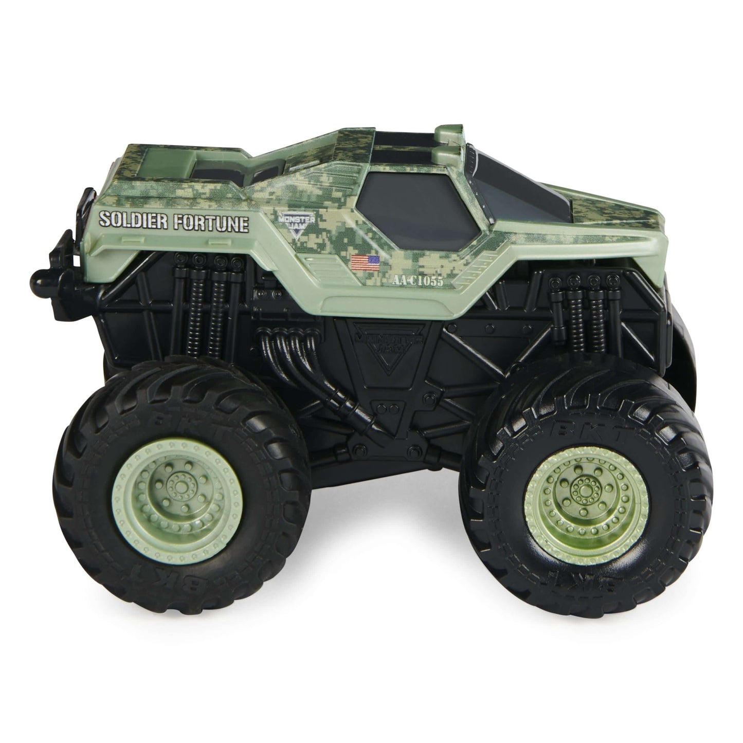 Monster Jam Official Soldier Fortune Rev N' Spin Monster Truck