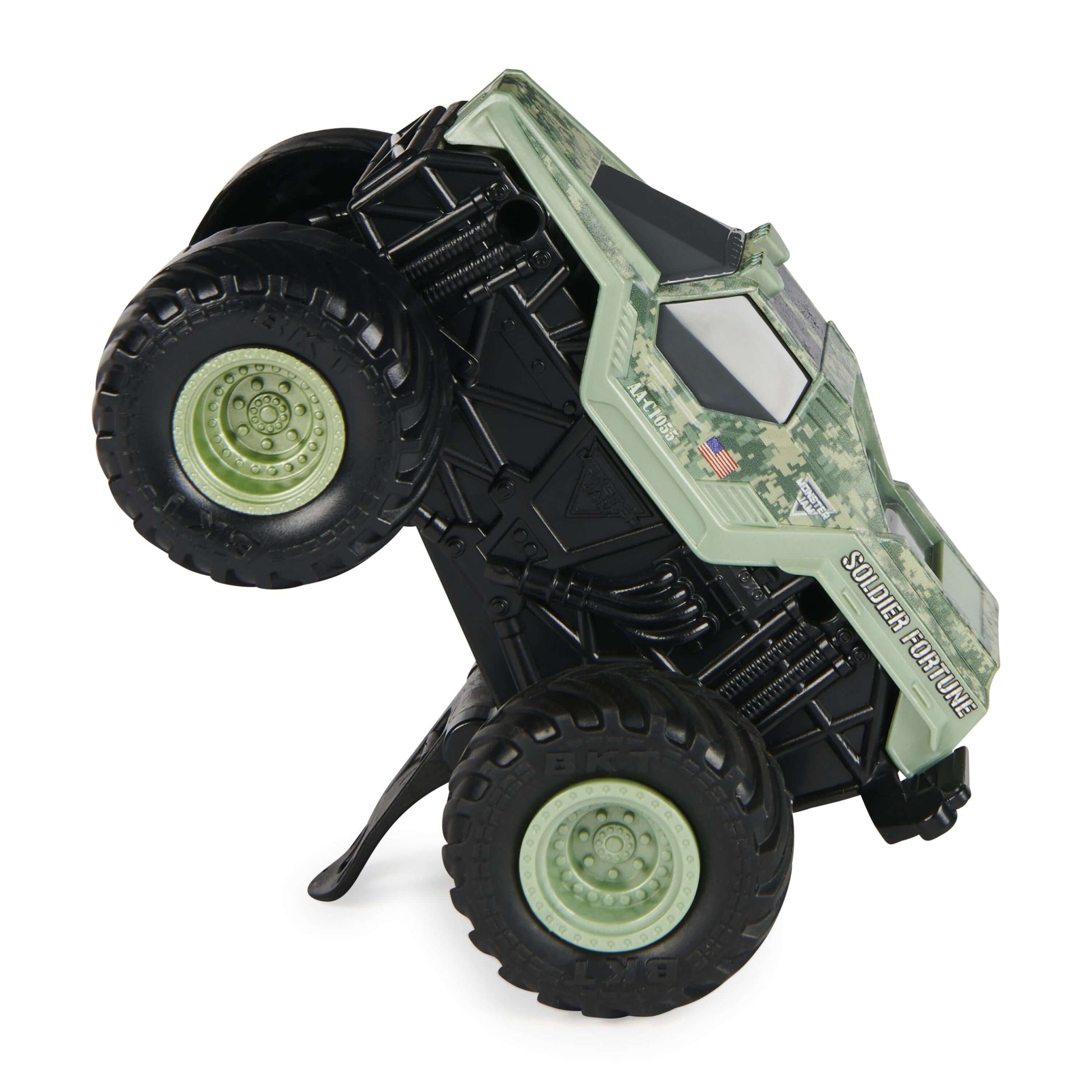 Monster Jam Official Soldier Fortune Rev N' Spin Monster Truck