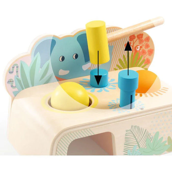 Multi Tap Hammer Wooden Toy