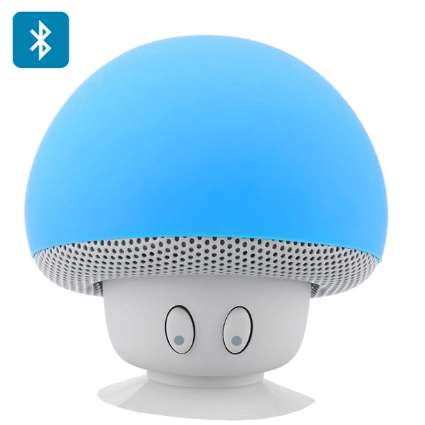 Mushroom Shaped Bluetooth Speaker & Phone Stand Blue