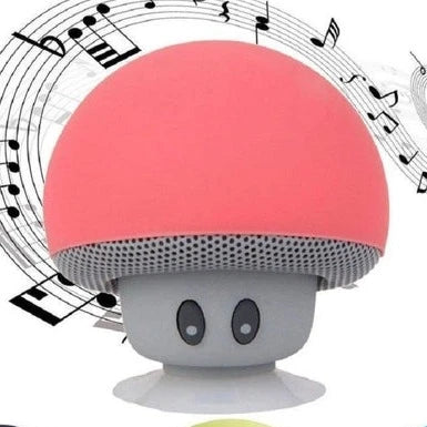 Mushroom Shaped Bluetooth Speaker & Phone Stand Coral