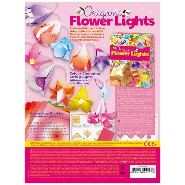 Kidzmaker Origami Flower Lights Kit DIY
