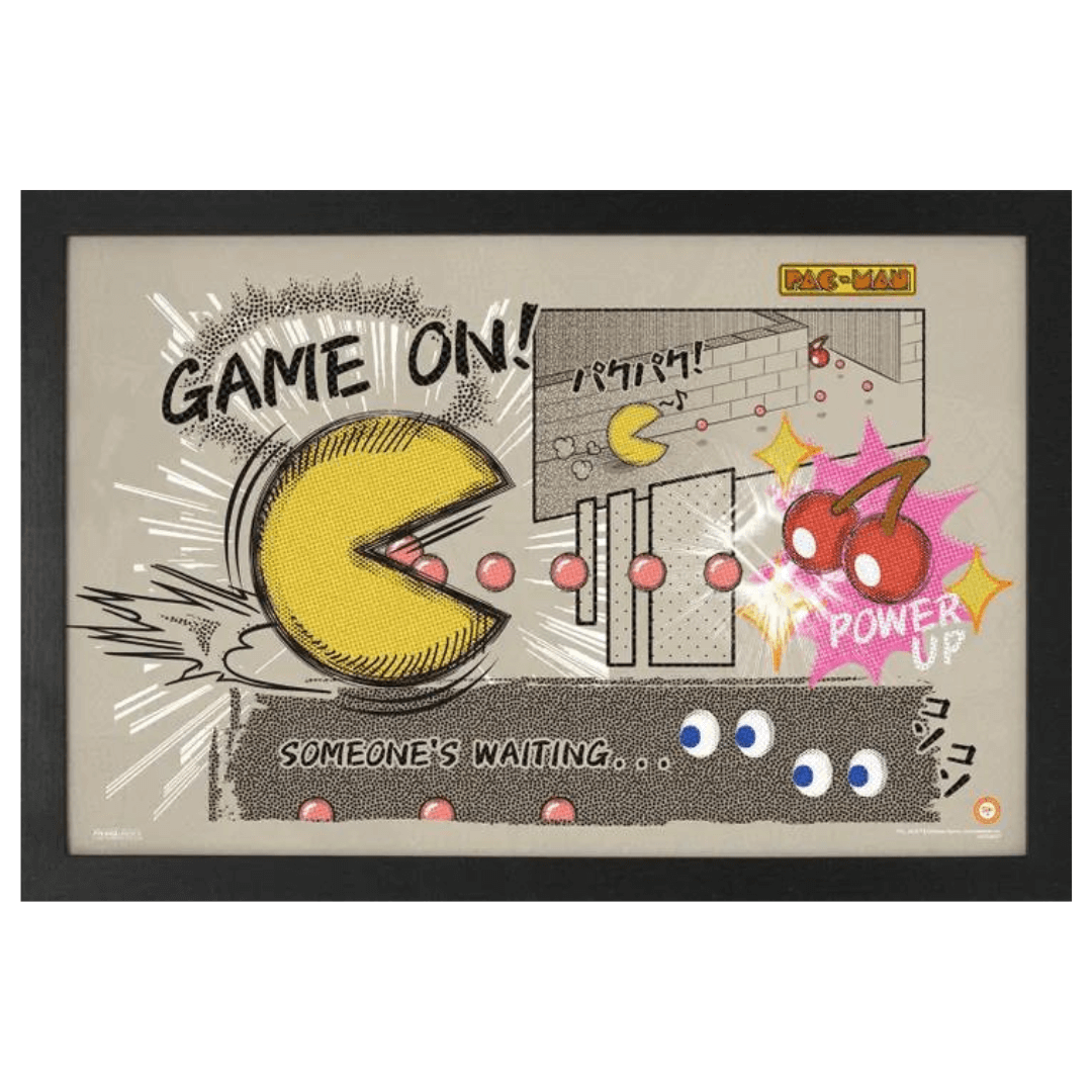 Pac-Man - Game On-Japanese Framed Print