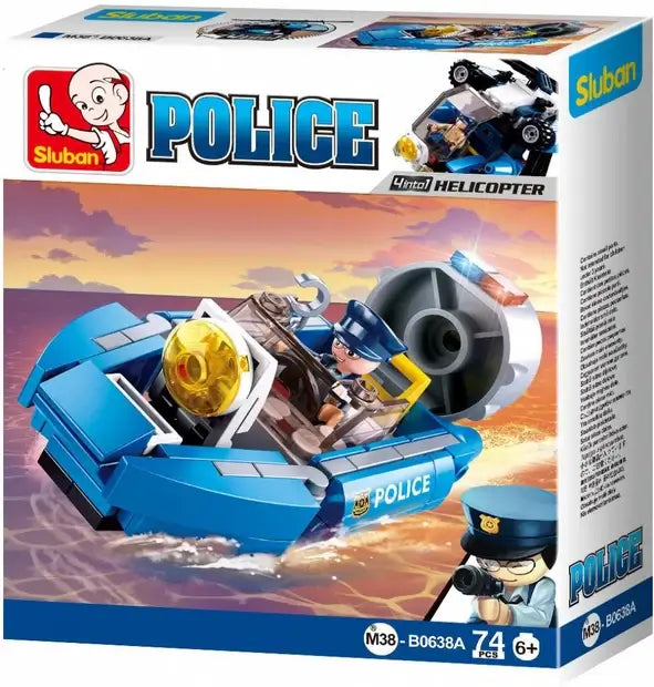 Police 4-in-1 Building Bricks