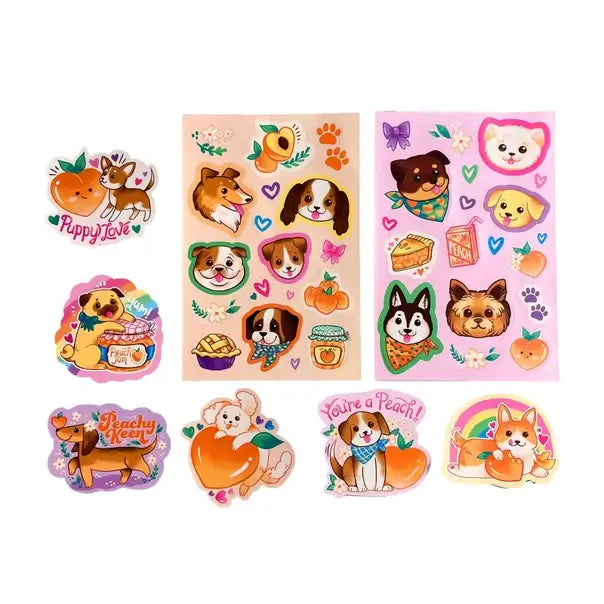 Puppies & Peaches Scented Stickers