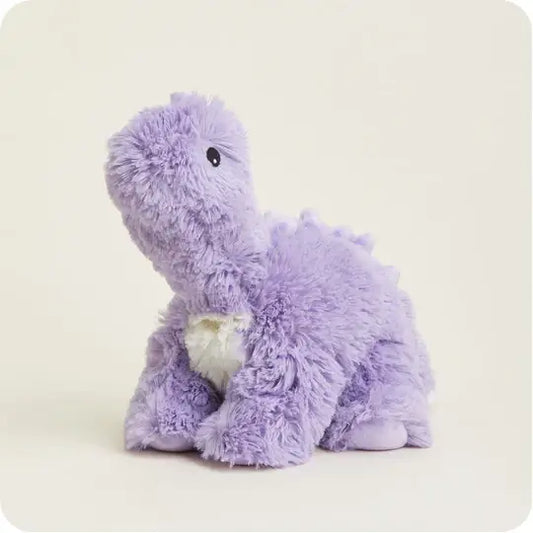 Purple Long Neck Dinosaur Warmies Microwavable Plush