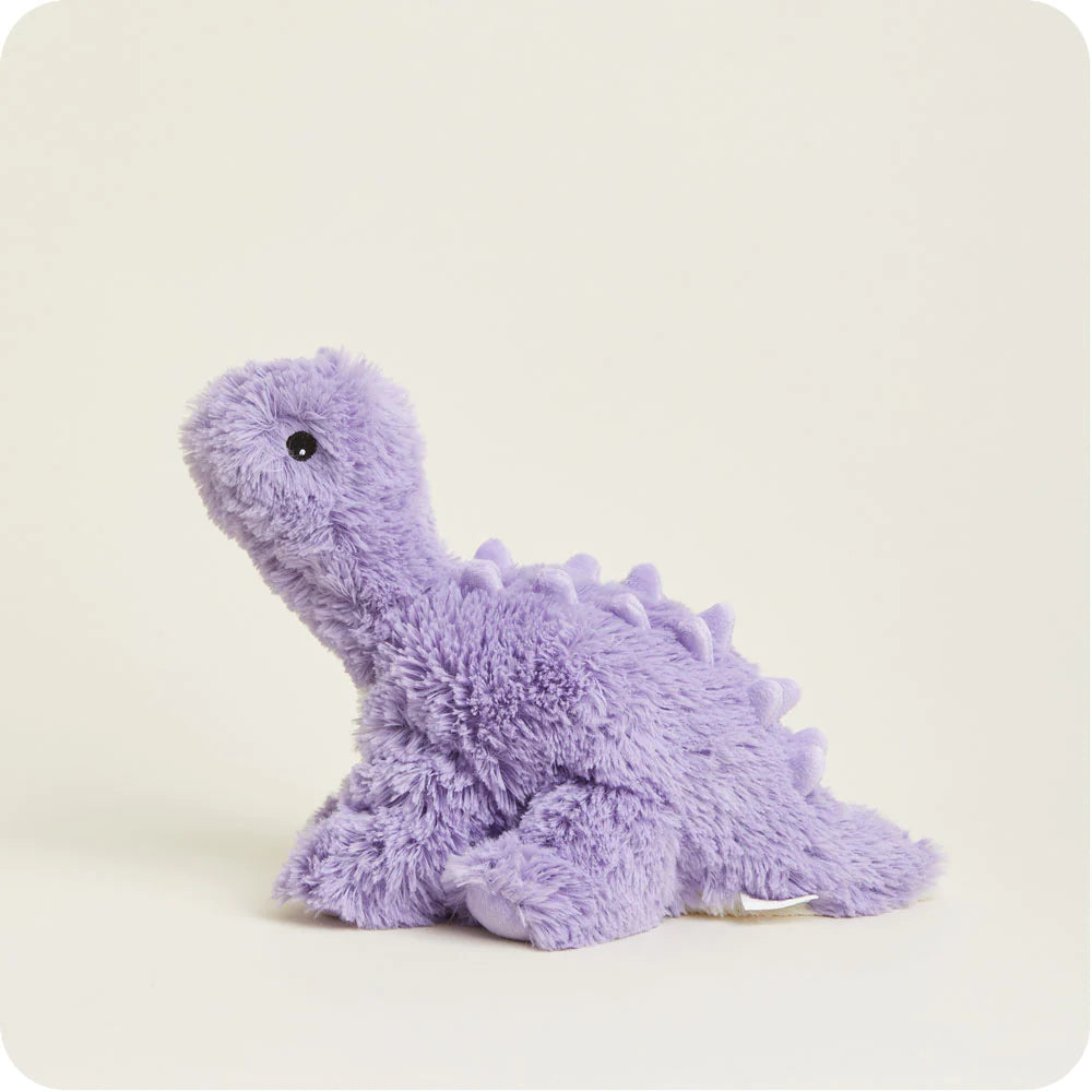 Purple Long Neck Dinosaur Warmies Microwavable Plush
