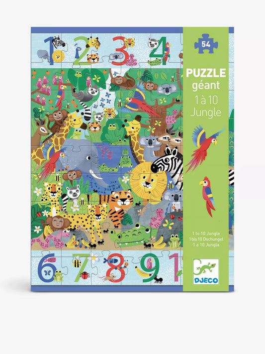 1-10 Jungle 54-piece jigsaw puzzle